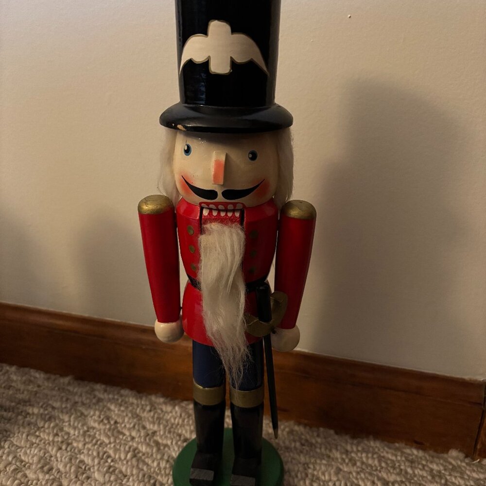 Nutcracker Soldier   13 1/2 '' tall. Perfect for you collection